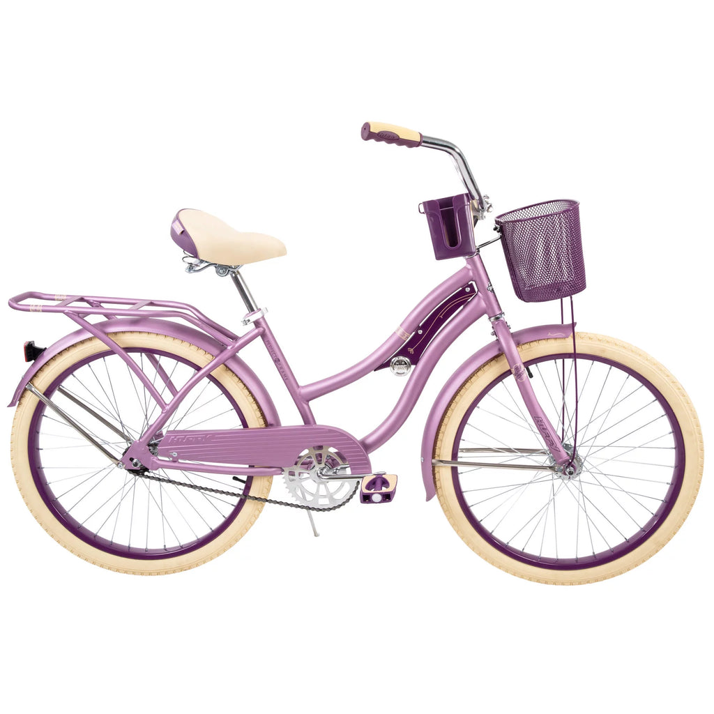 24 Inch Purple Satin Cruiser Bike G954793