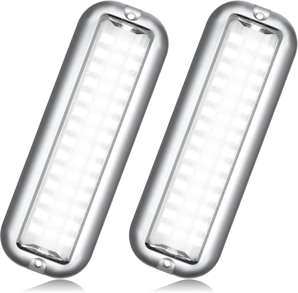 Green 316 Stainless Steel Marine LED Boat Light, 2x3000LM 84LED, 180°, 10-36V, IP68, Surface Mount V499