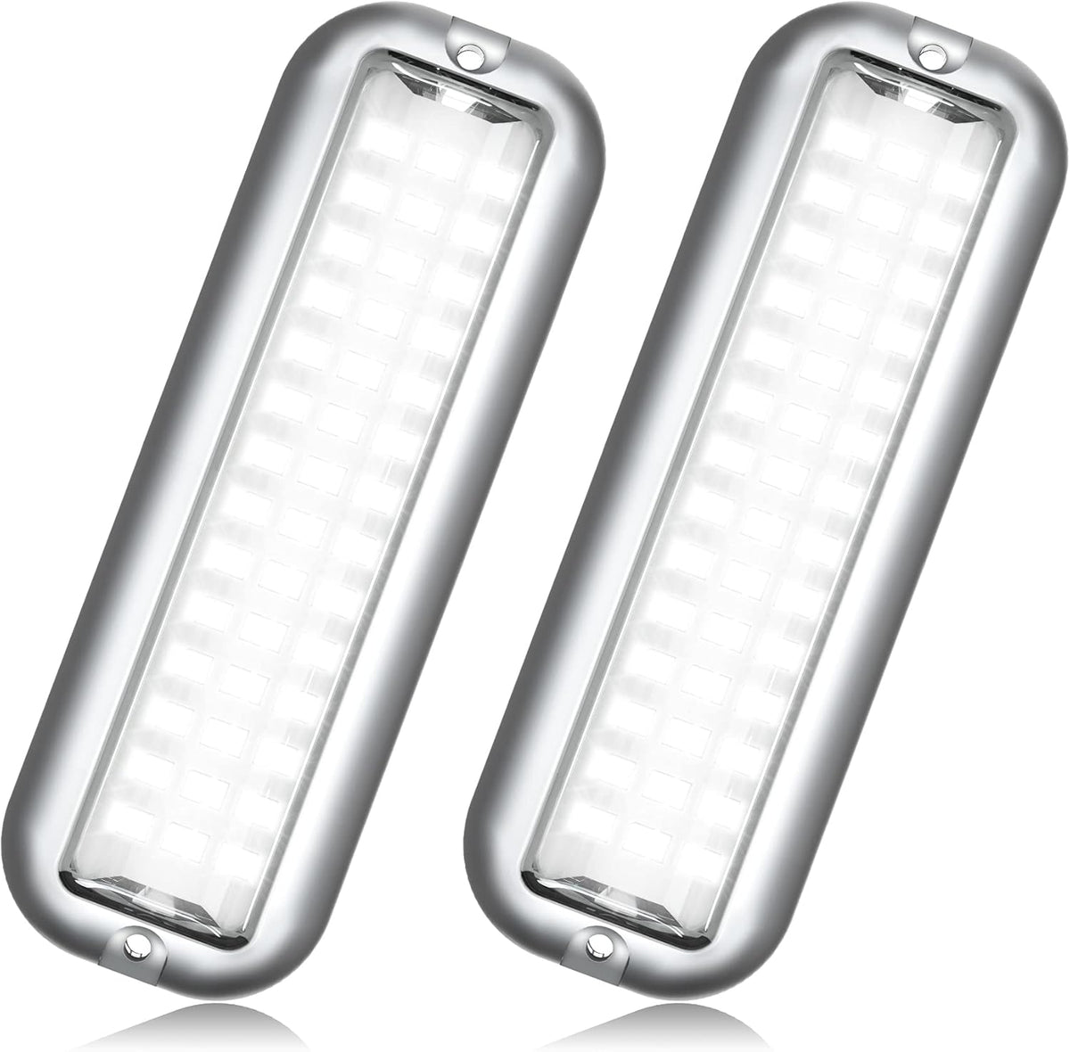 Green 316 Stainless Steel Marine LED Boat Light, 2x3000LM 84LED, 180°, 10-36V, IP68, Surface Mount V499