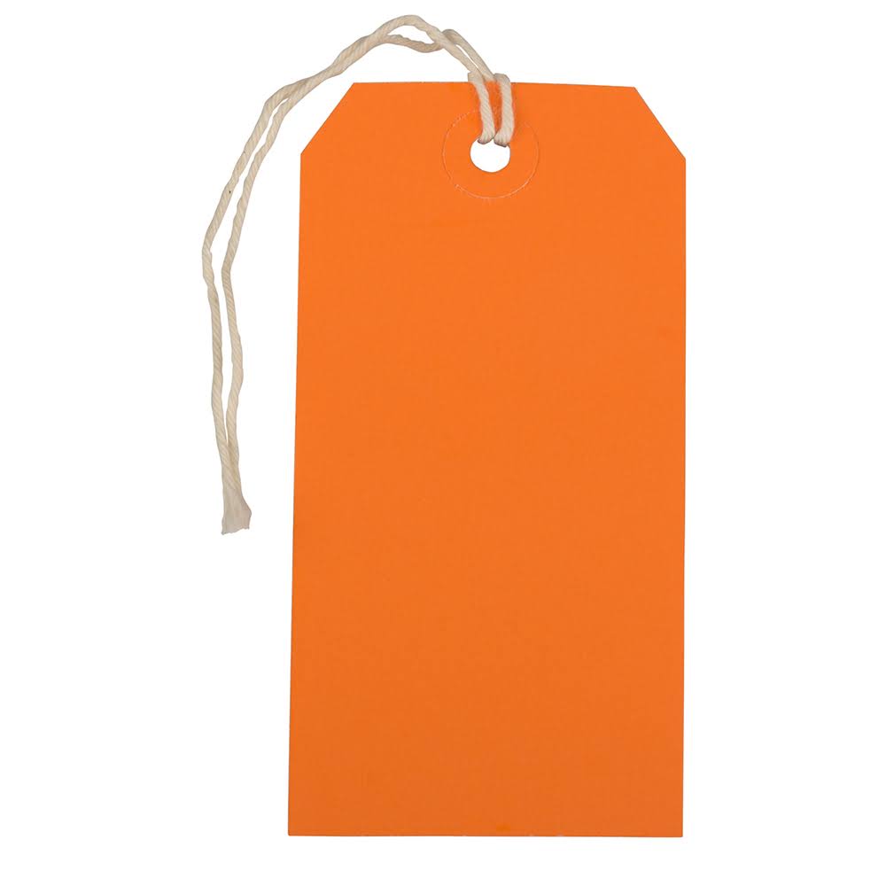 Orange 1000/Carton Gift Tags with String O955398