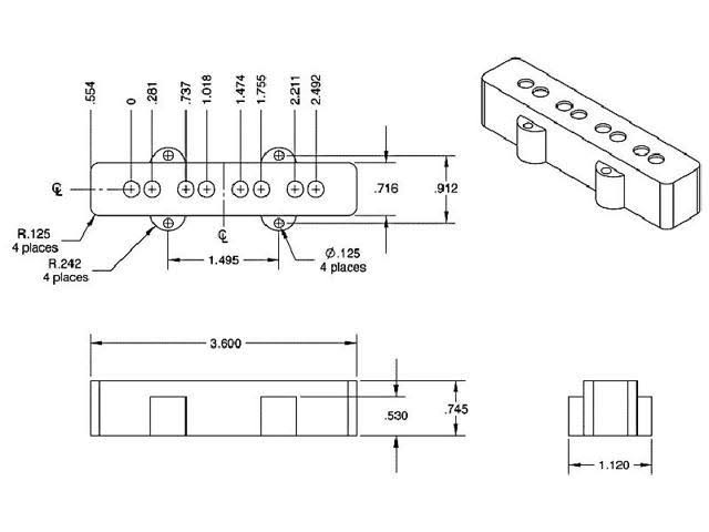 Jazz Bass Pickup Set L1683