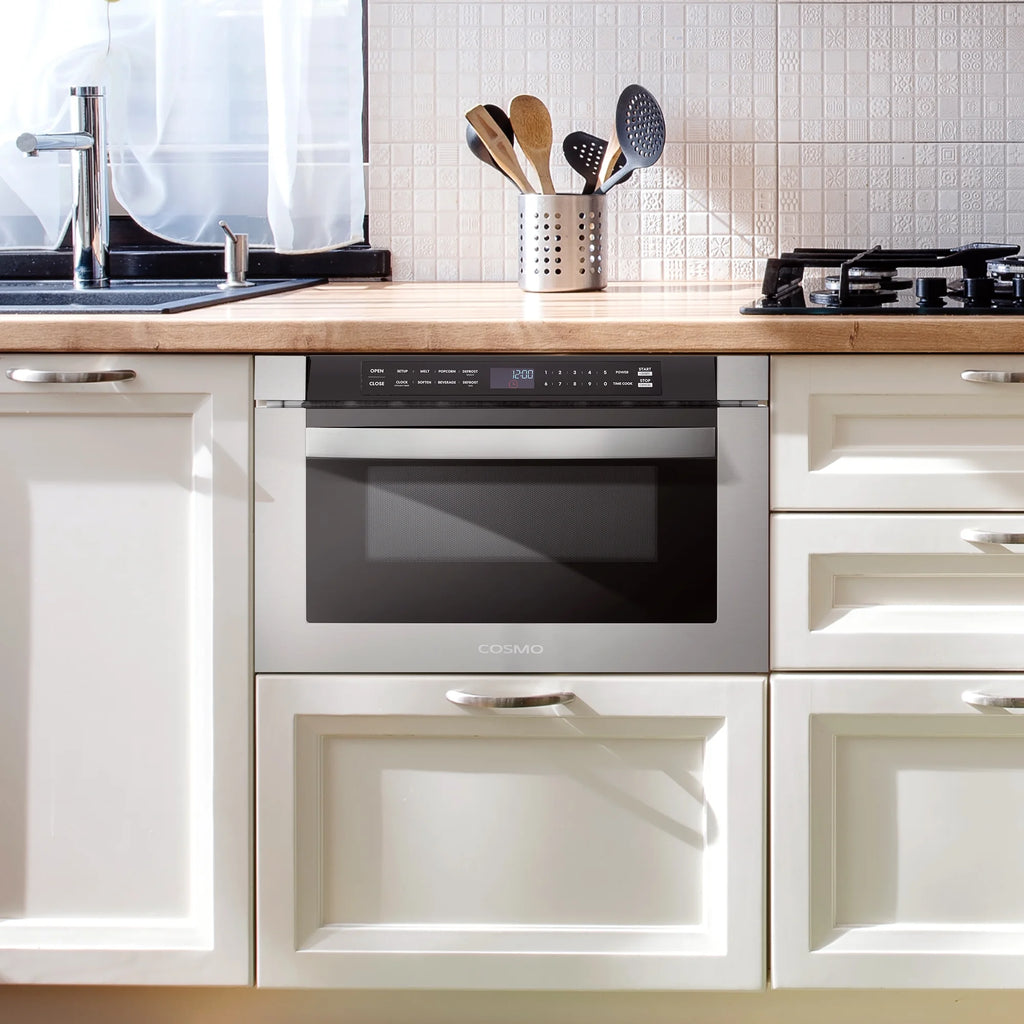 3 Piece Kitchen Appliance Package With Electric Cooktop Microwave Drawer Wall Oven Z556