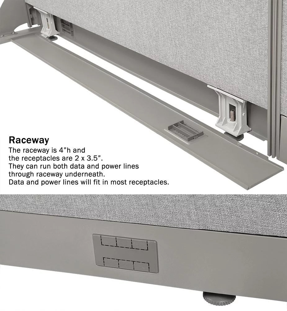 66"W x 72"H Wall Mounted Room Divider O3436