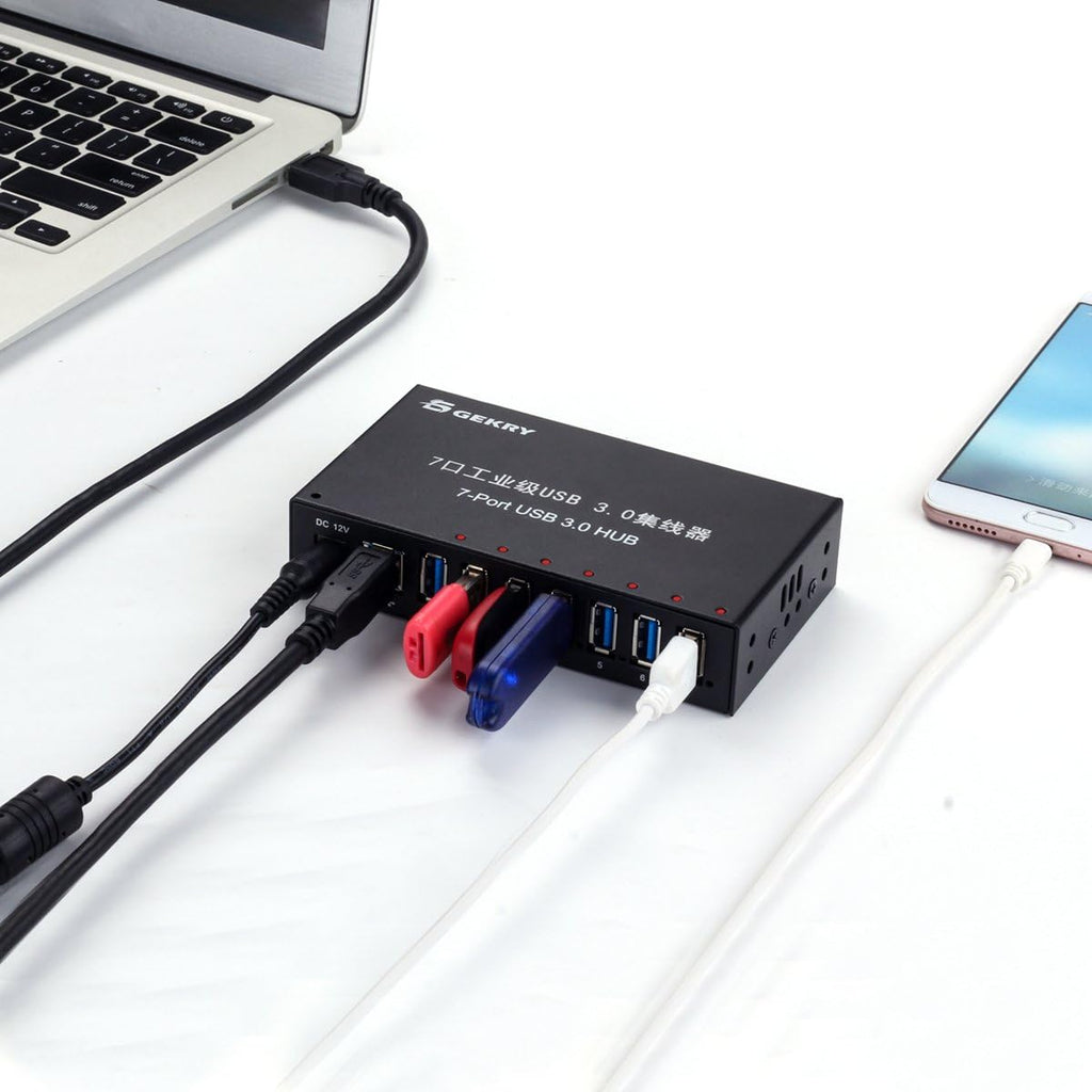 7-Port Powered USB 3.0 Hub with 12V/3A AC Adapter G42437