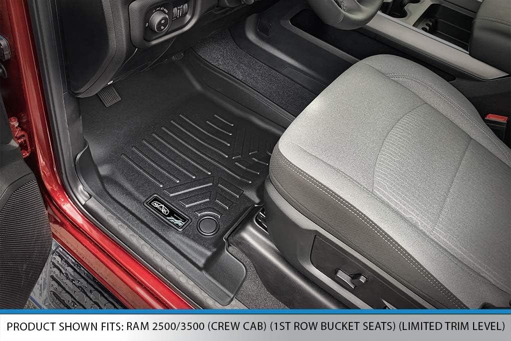 Custom 2 Row Black Floor Mats Liner Set F4967