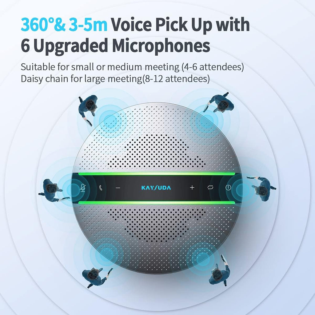 Bluetooth Speakerphone with 6 Microphones, 18H Call Time, Bluetooth 5.0 Z9551