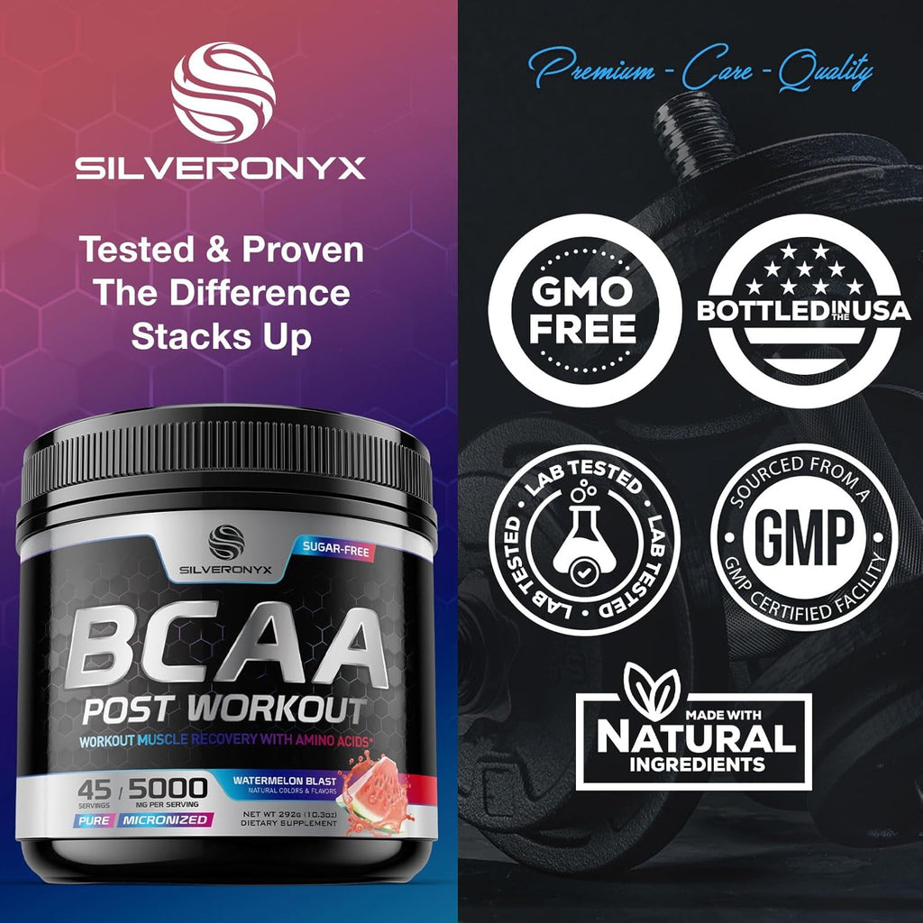 45 Servings Watermelon BCAA Amino Muscle Recovery Powder U94000