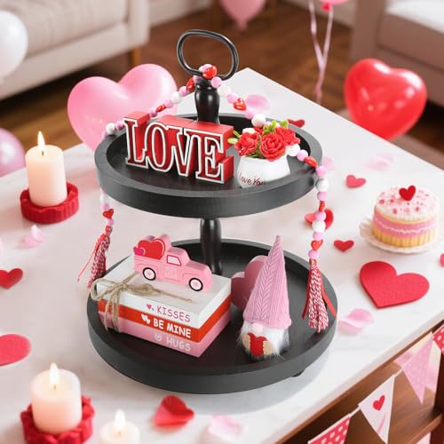 Halloween Decorations and Wooden Two Tiered Tray Stand G20869