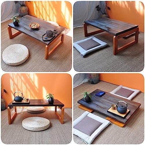 Walnut Oval Nesting Coffee Table Set of 2 with Metal Legs B7276