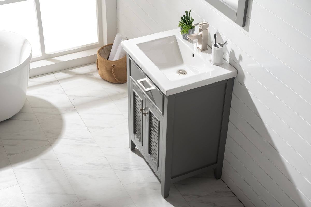 Gray Single Sink Vanity V57631