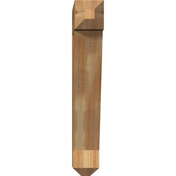 Traditional Craftsman Rough Sawn Bracket, Western Red Cedar Q828035