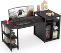 Extra Large Computer Desk with Storage Shelf and Printer Stand N1566