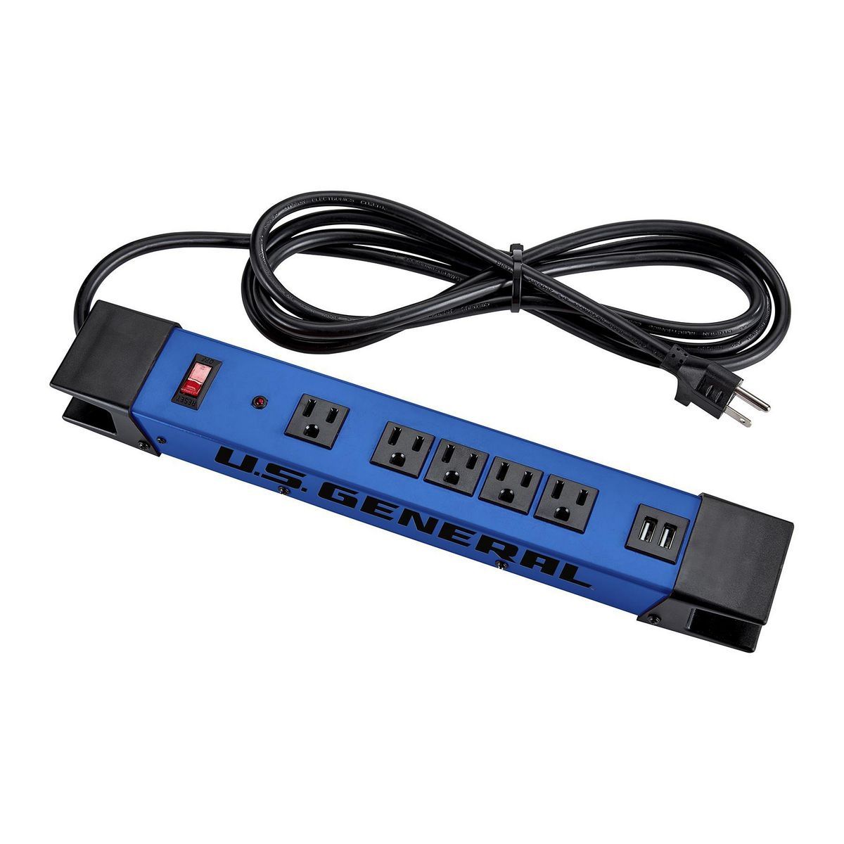 5-Outlet Magnetic Power Strip with 2 USB Ports S835146