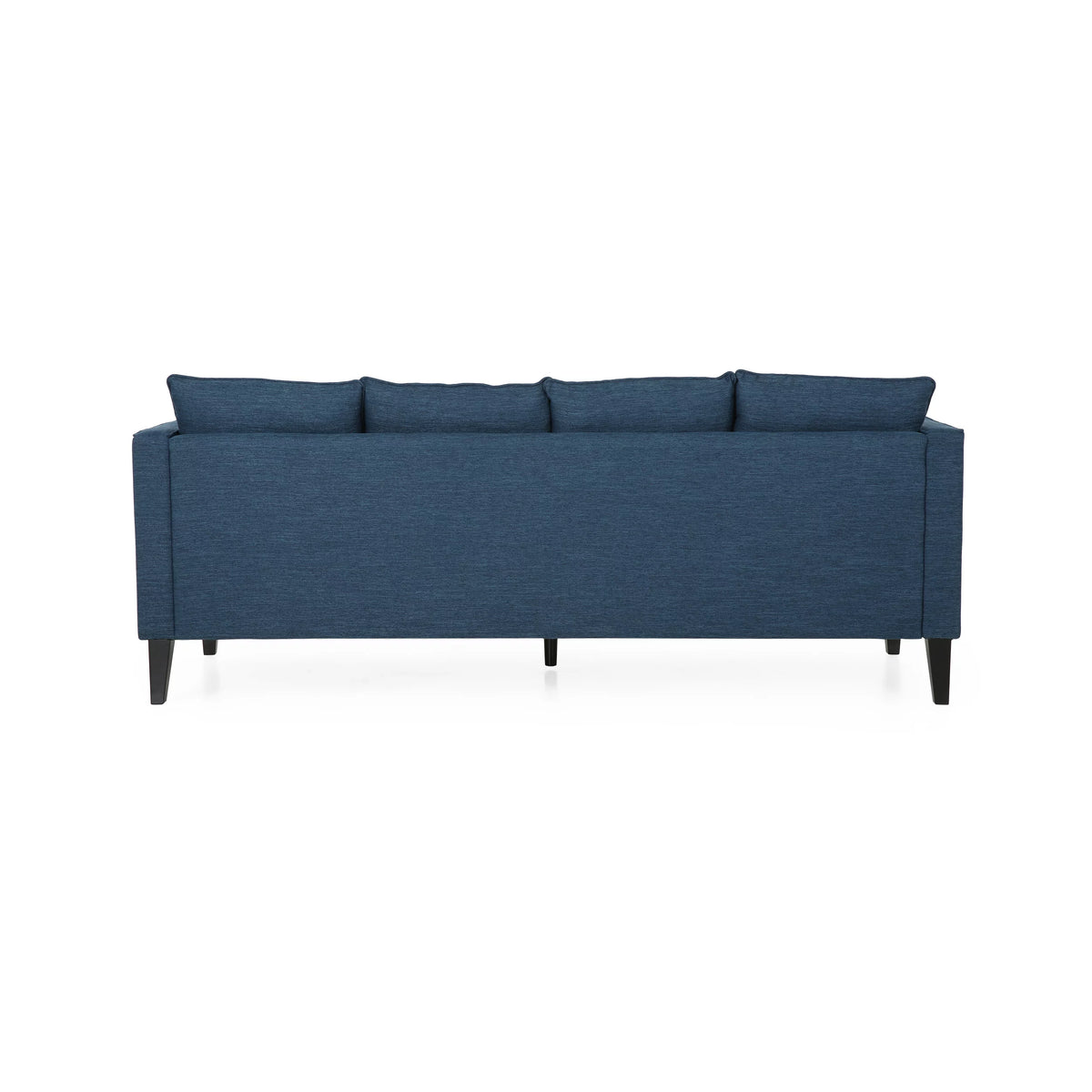 Navy Blue Fabric Sofa with Cushions N56103