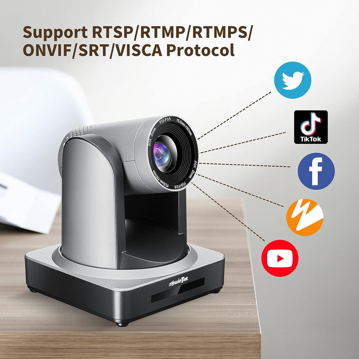 PTZ Camera with Simultaneous HDMI and 3G-SDI Outputs L87666