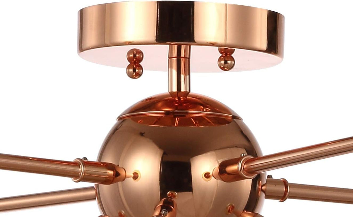 Copper Metal LED Flush-Mount Light X70694