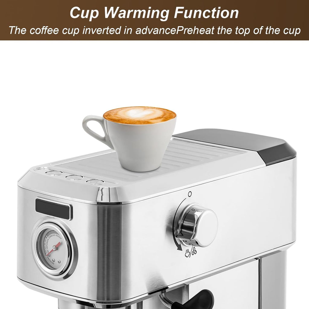 15 Bar Espresso Machine with Milk Frother Steamer G62027