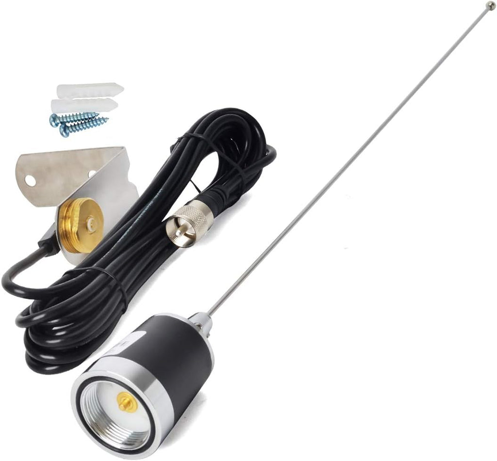 NMO Dual Band 144/430MHz Antenna with 13ft RG58 Coax Cable, Pack of 2 U707