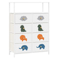 White 6 Drawer Kids Dresser with Shelf B10771
