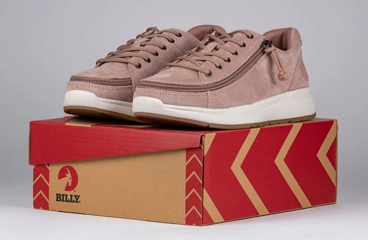 Blush Suede Comfort Lows A3097