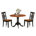 Black & Cherry 3 Piece Dining Room Table Set with Two Chairs G1219