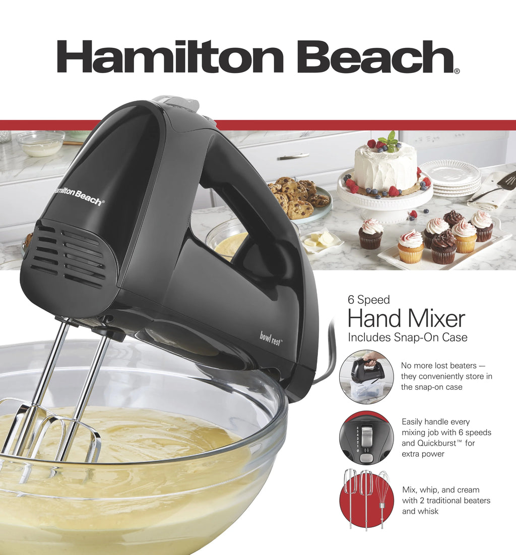 6 Speed Hand Mixer with Storage Case N82830