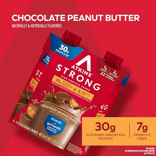 Milk Chocolate Flavored High Protein Shake, 30g Protein, 12 Count D628