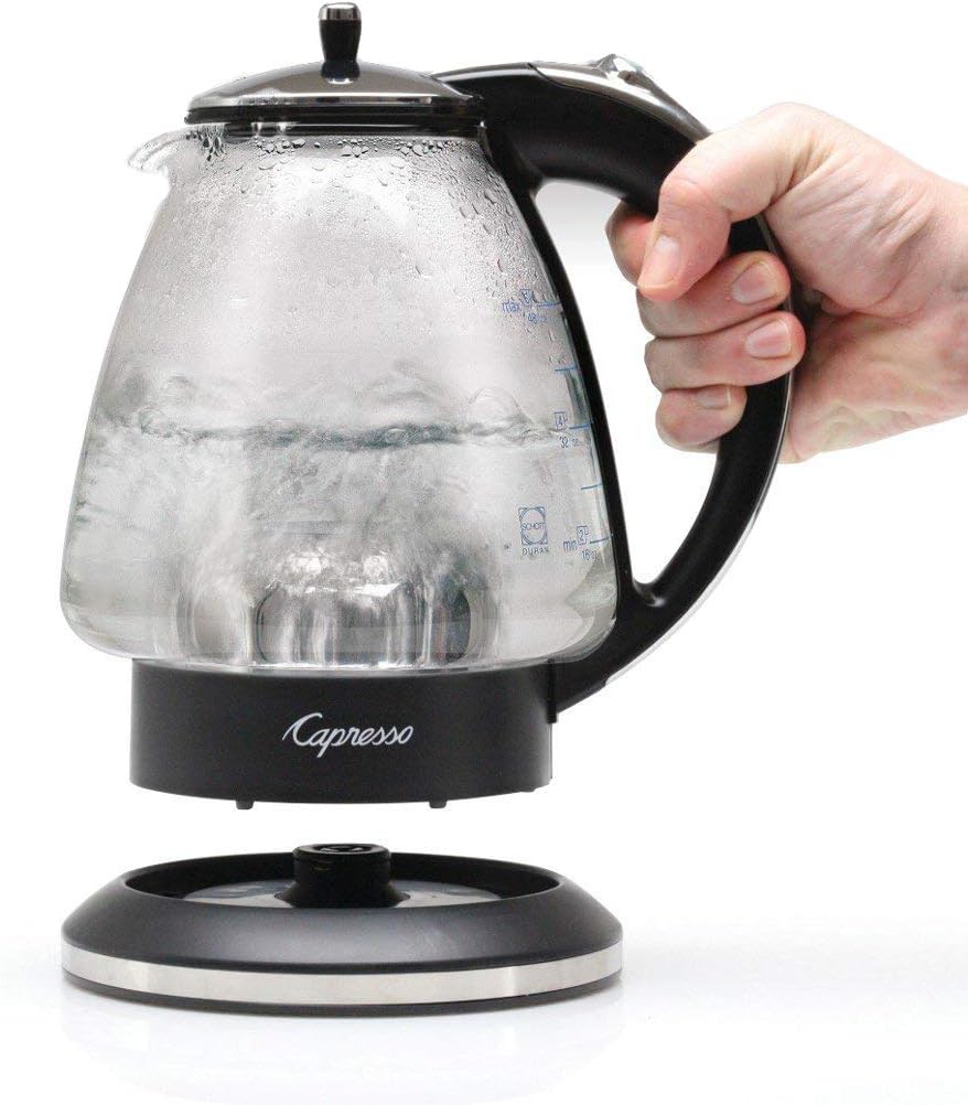 48 oz Black Polished Chrome Rapid-Boil Kettle A49506