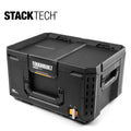 Large 21-in Black Plastic Lockable Tool Box J930