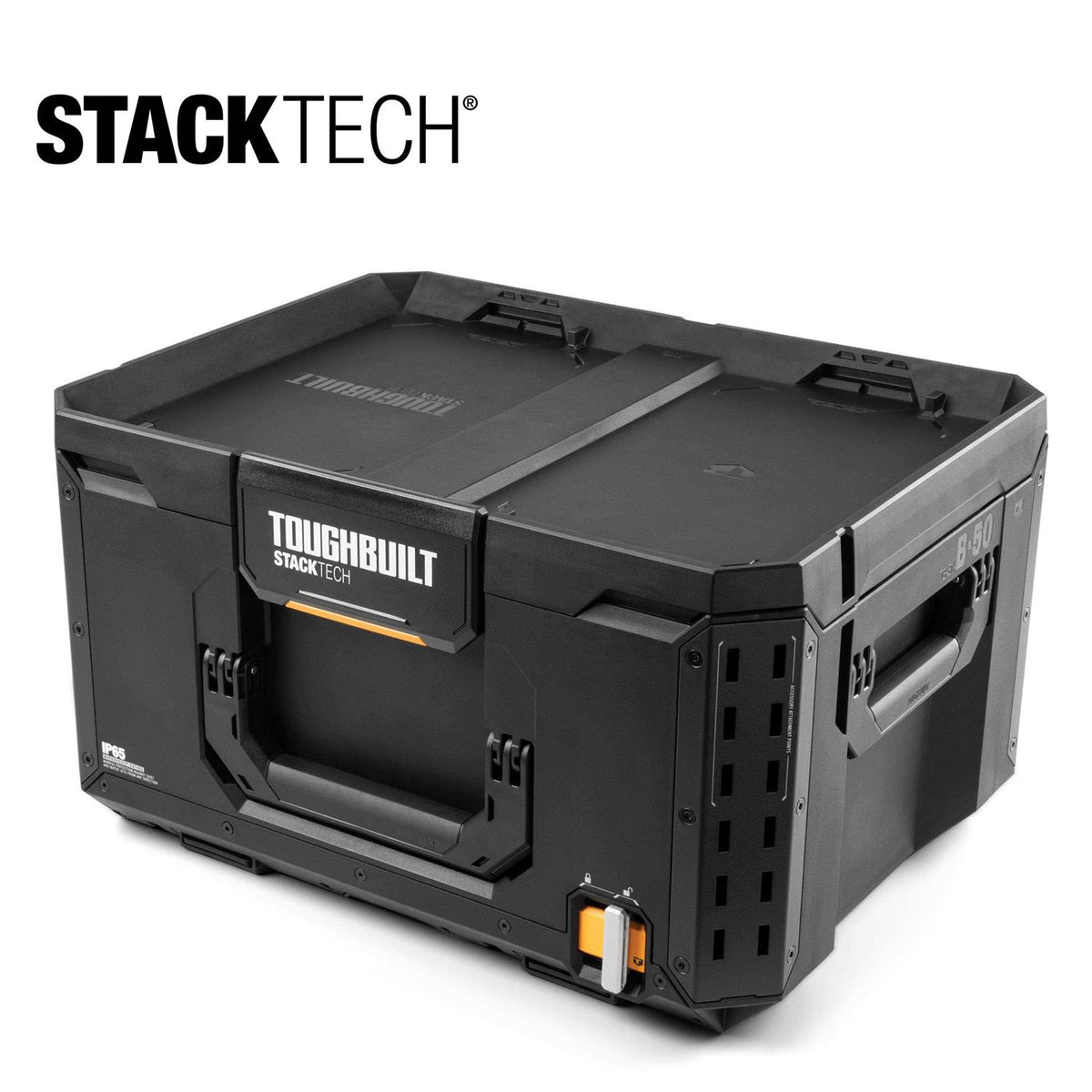 Large 21-in Black Plastic Lockable Tool Box J930