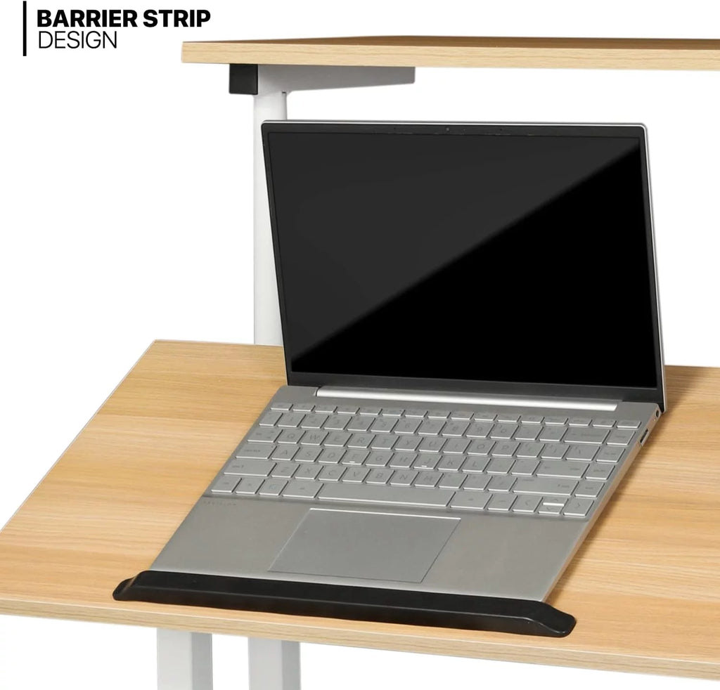 Adjustable Mobile Standing Desk with 2 Platforms Q9743