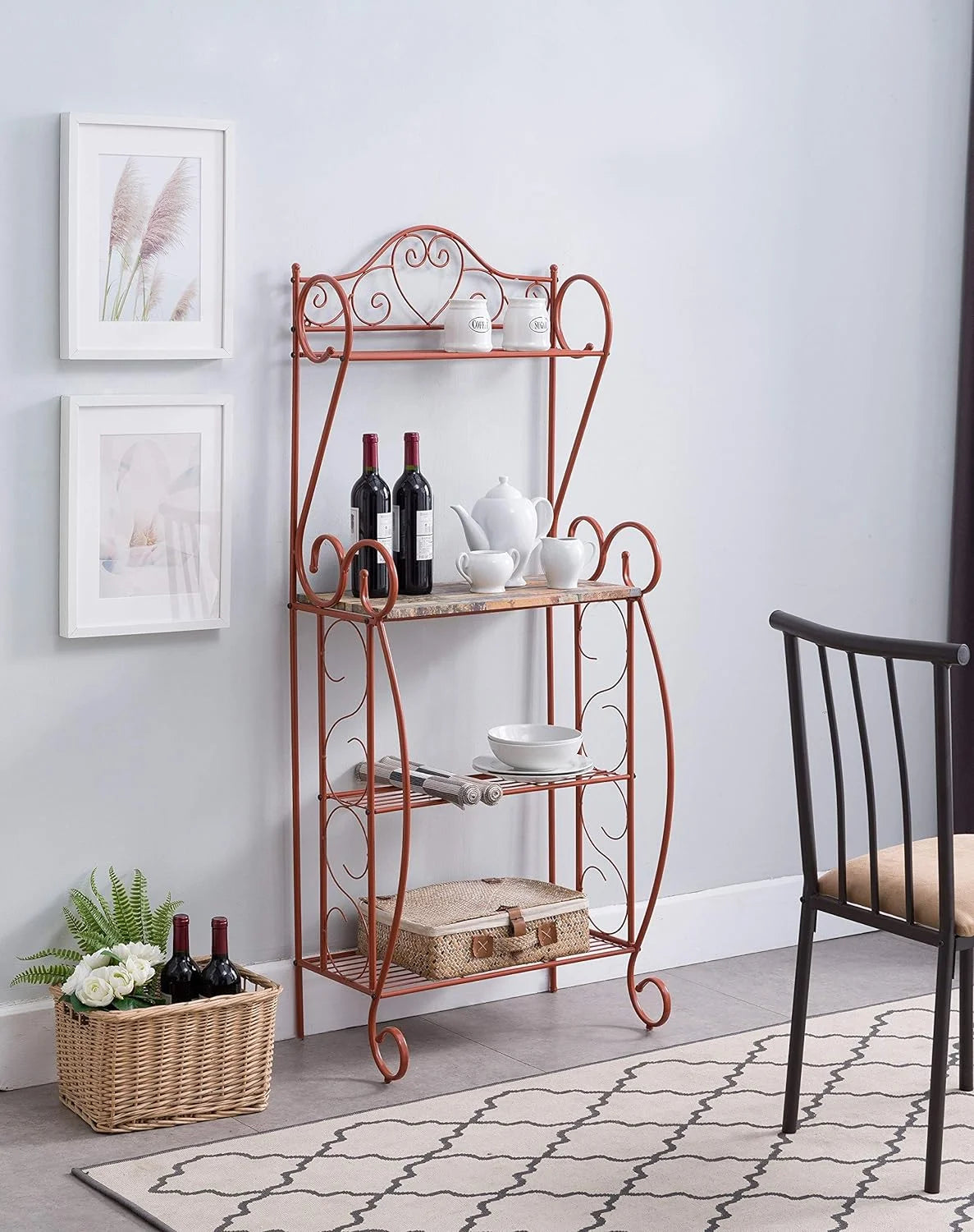 Metal Kitchen Storage Bakers Rack E958317