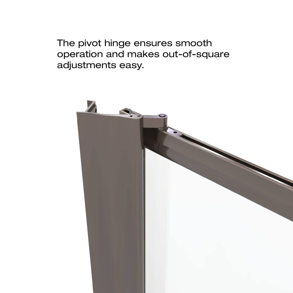 Pivot Framed Shower Door with Silver R289079