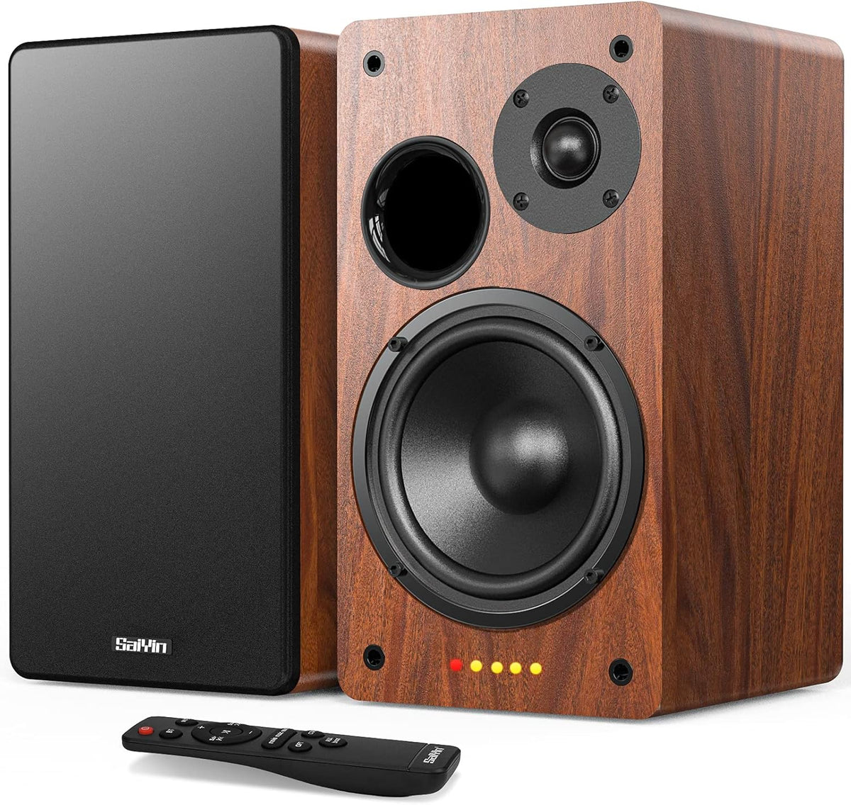 Bluetooth Bookshelf Speaker, Powered 2.0 Stereo 36W X 2 Active Studio Monitors T29789