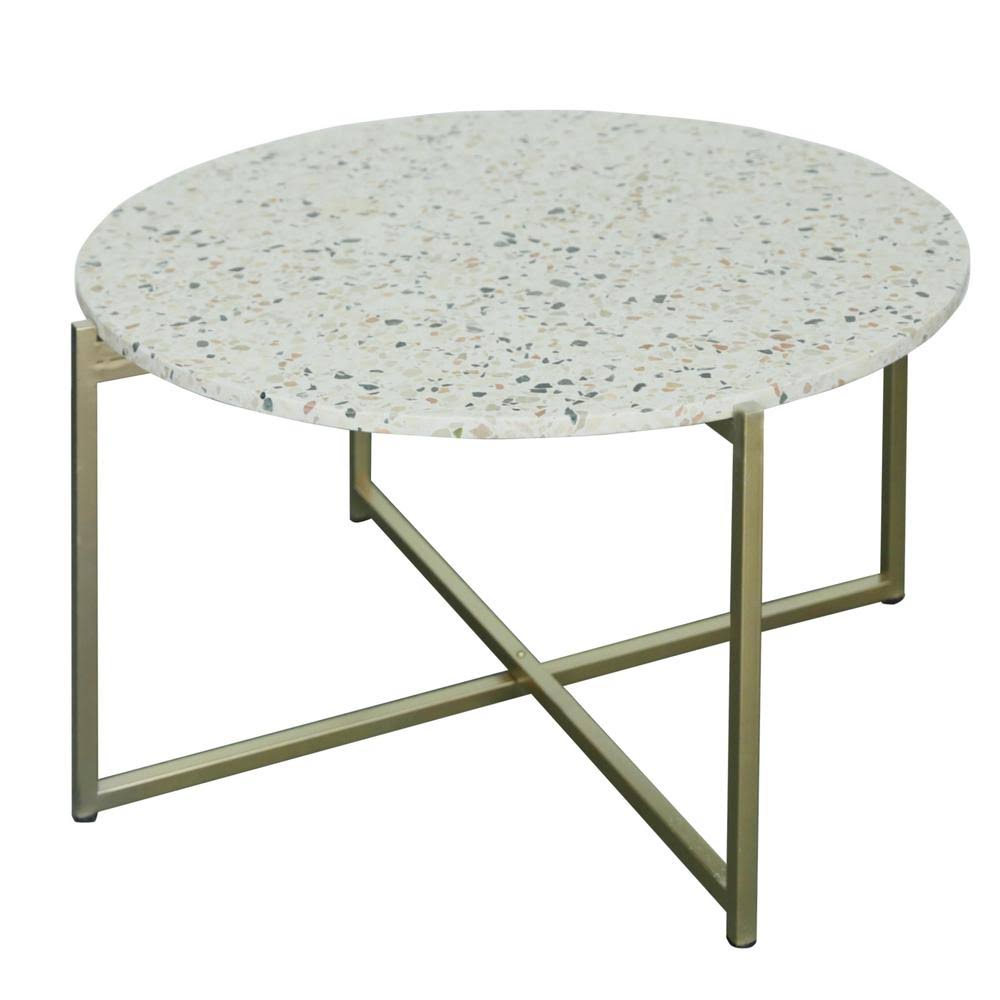Gold Terrazzo Accent Table G434