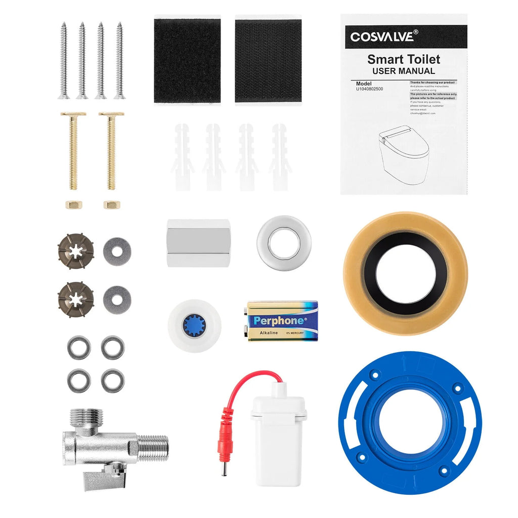 One Piece Tankless Smart Toilet with Foot Sensor Flush I9301