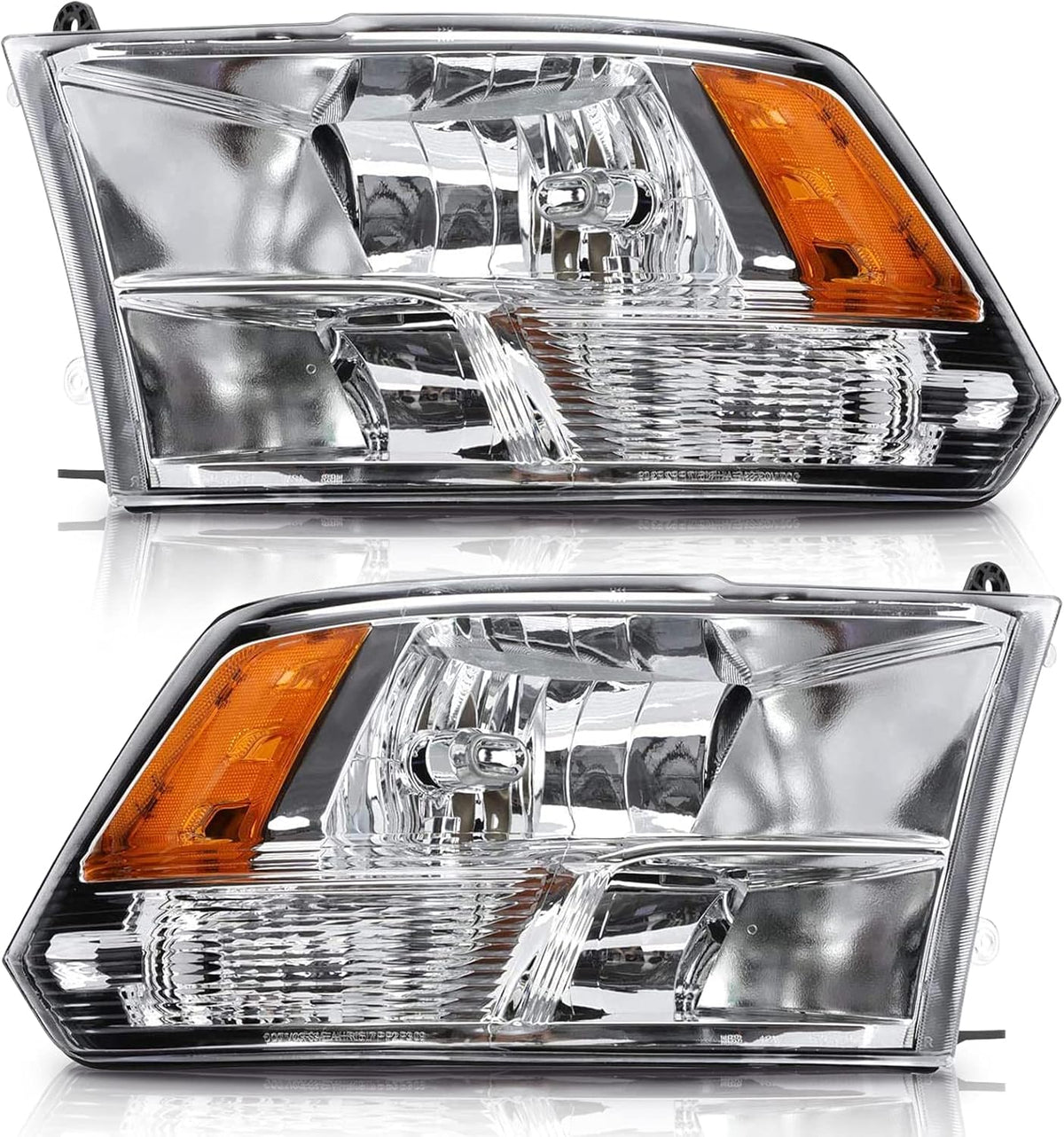Chrome Housing Headlight Assembly for Dodge Ram Pickup H72895