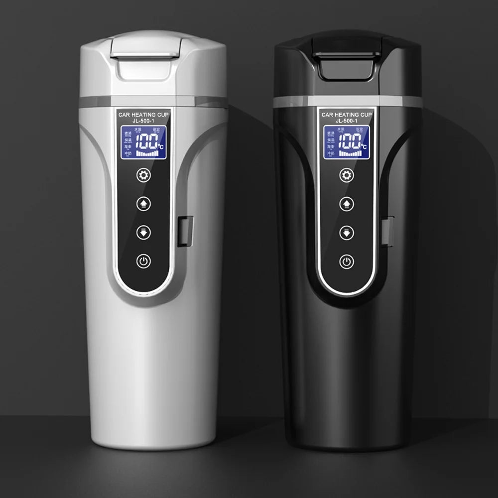 12.0V Car 24V Truck Heated Cup Electric Kettle with LCD Display C912