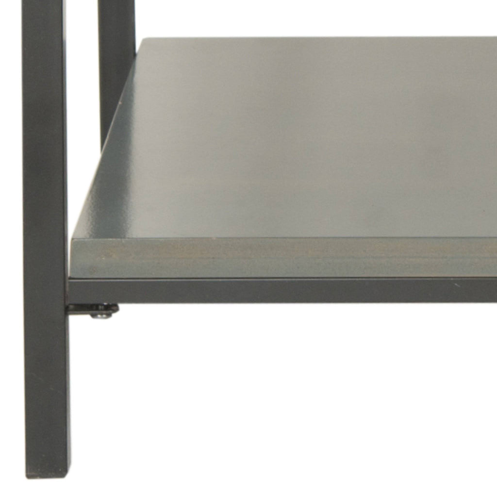 3 Tier Steel Teal Shelf Unit H495214