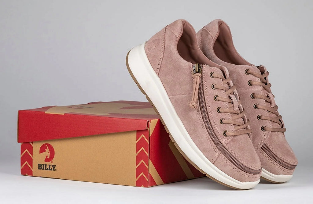 Blush Suede Comfort Lows A3097