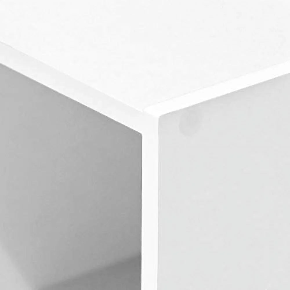 White 3 Tier Open Shelf Bookcase K31952