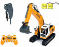17 Channel RC Excavator Tractor Toy Construction Vehicles with Metal Shovel and Breaker V366