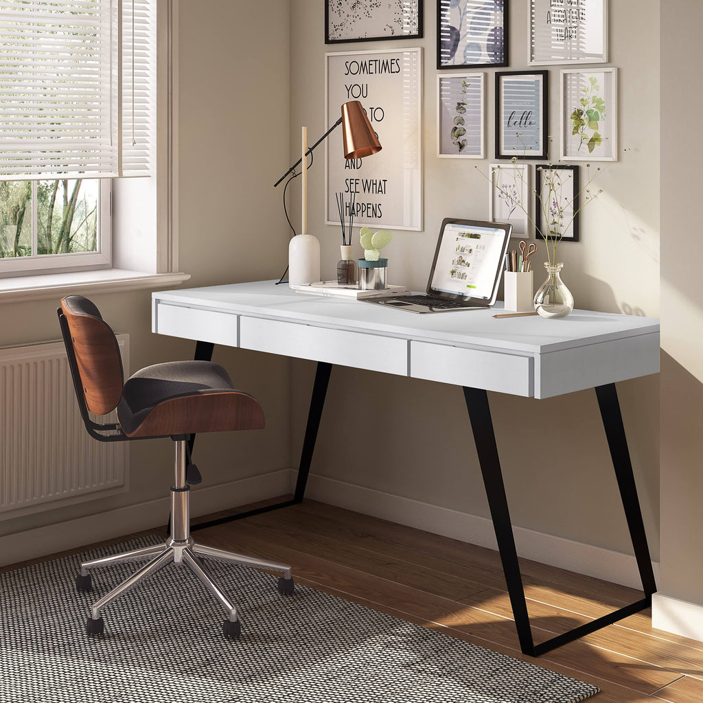 54 inch Wide Solid Acacia Wood Desk A4396