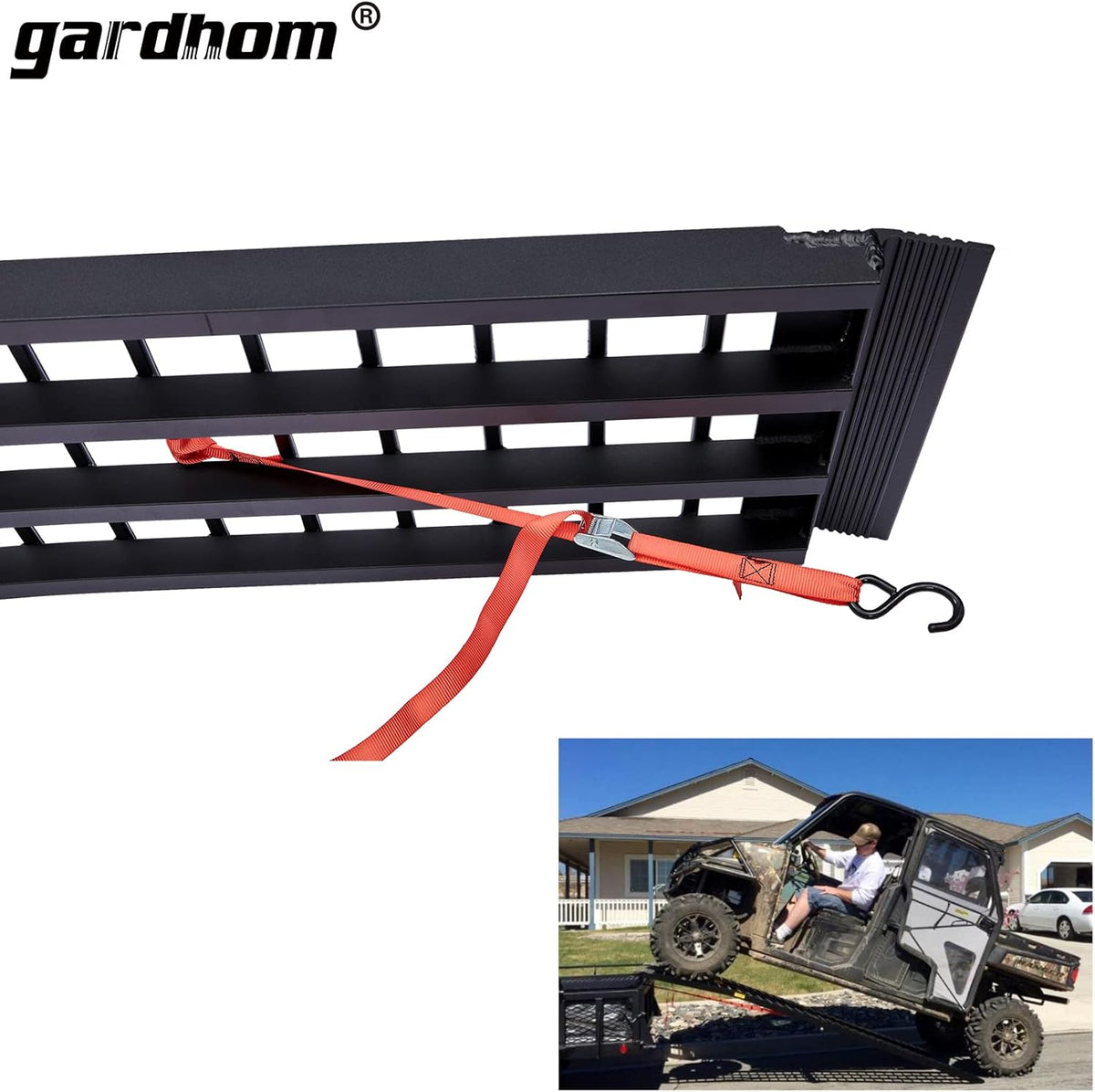 1500 lbs Capacity Aluminum Folding Loading Ramp A294685