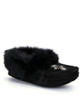 Black Suede Moccasins M15798
