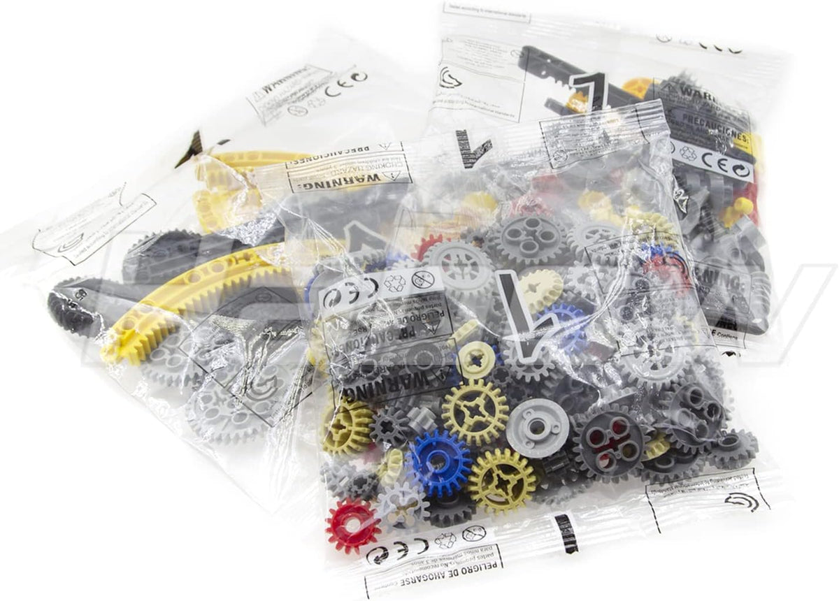 233pcs Technic Gears Axle Pin Connector Cam Worm Cogs Steering Parts Differential Engine Kit B138437