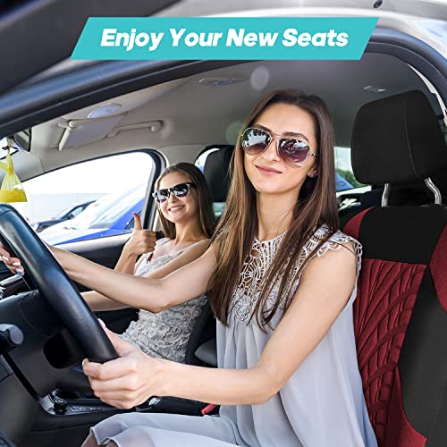 Gray Cloth Full Set Car Seat Covers Z808