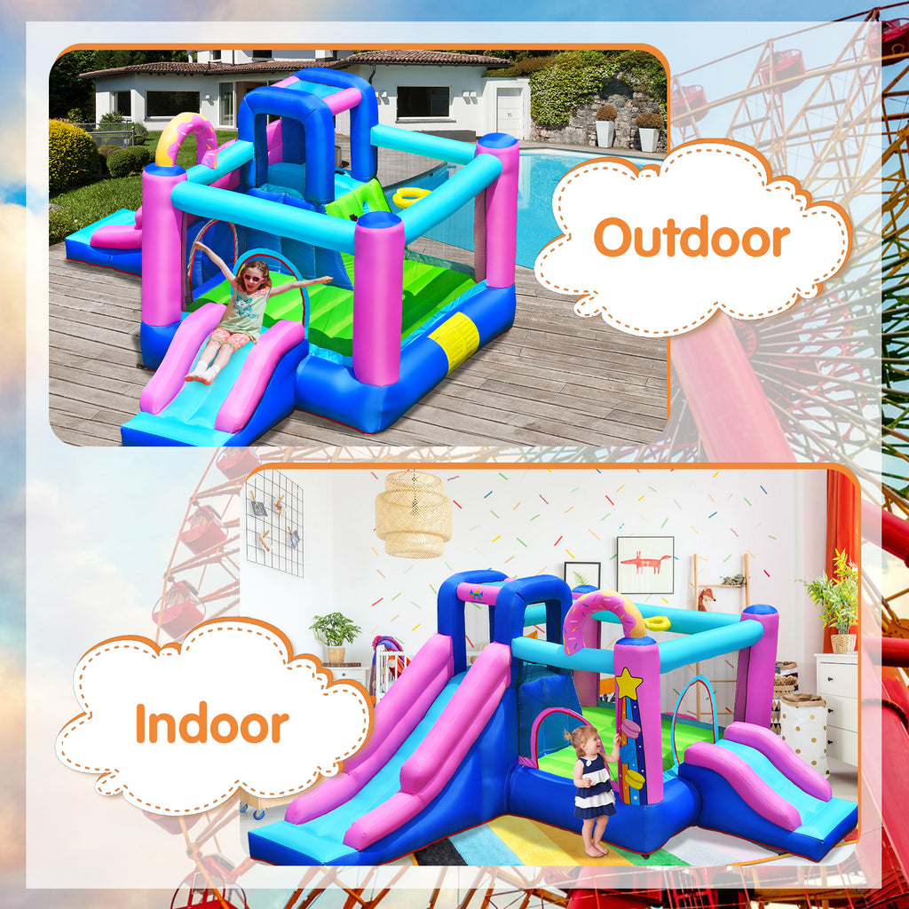 Inflatable Bounce Castle Dual Slides Jumping Bouncer F341790