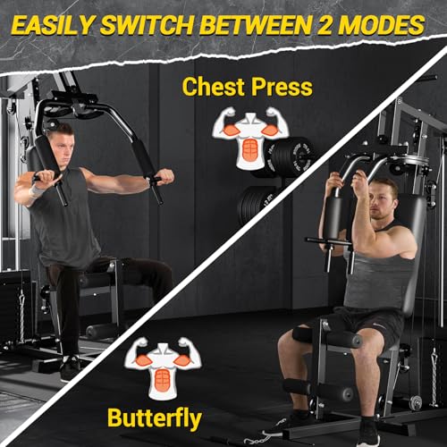 100LBS Weight Stack Multifunctional Home Gym Machine C18536