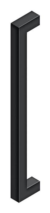 18x22 Contemporary Pulls Paint Black J9817